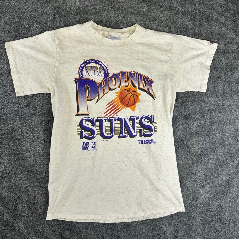 Vintage 1992 Phoenix Suns NBA T-Shirt Trench Ultra Oatmeal Heather Mens Medium